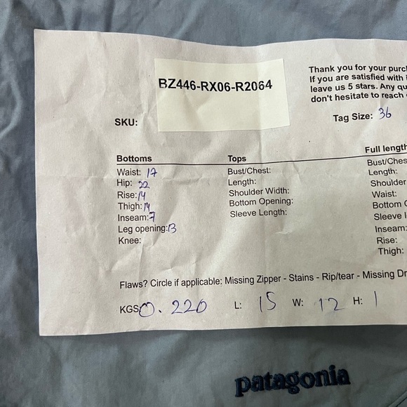 Patagonia Men's Plume Gray Drawstring Shorts - Picture 9 of 12